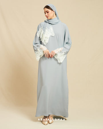 Aishah Abaya in Soft Blue