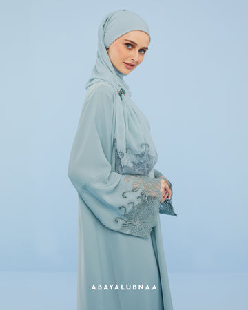 Amalia Abaya in Tiffany Green