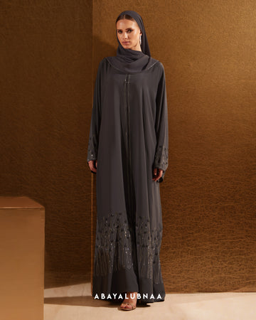Amara Abaya in Ash Grey