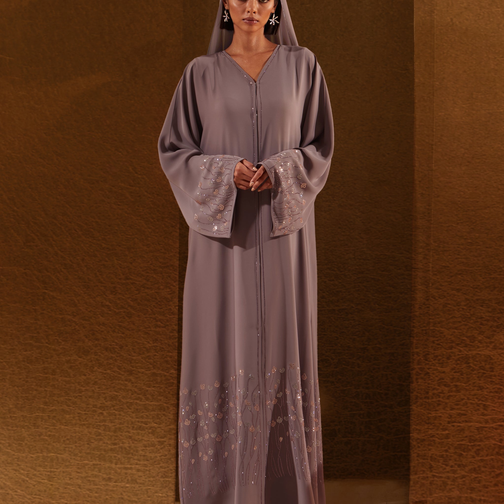 Amara Abaya in Dusty Purple