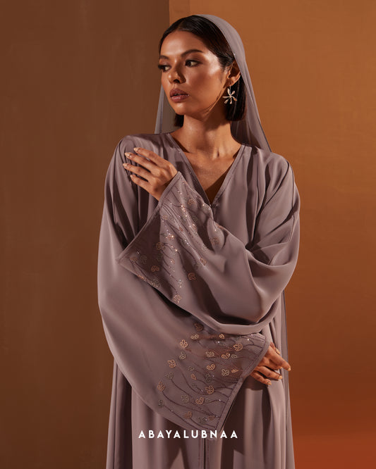 Amara Abaya in Dusty Purple