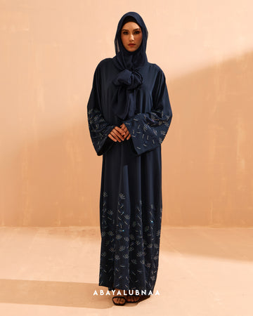 Aurora Abaya in Navy Blue