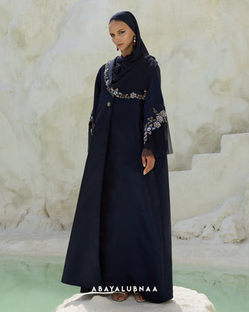 Balqis Abaya in Navy Blue