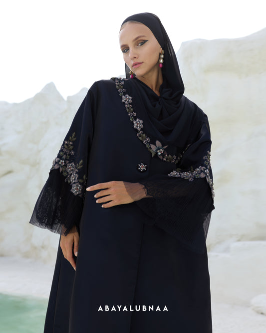 Balqis Abaya in Navy Blue