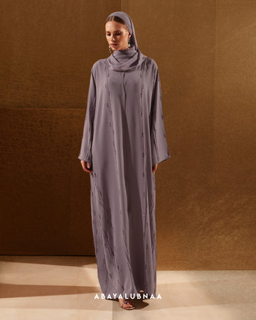 Bella Abaya in Dusty Purple