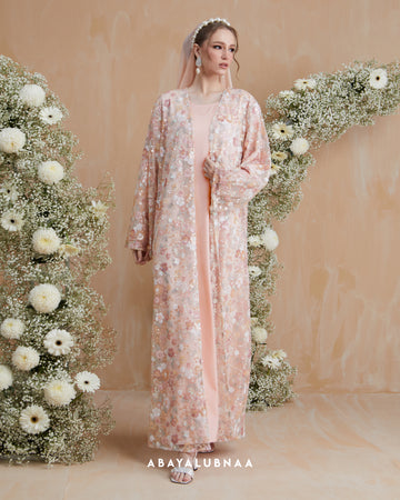 Bluebell Abaya in Peach