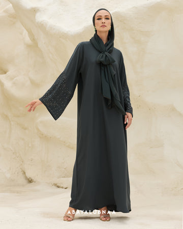 Daffodil Abaya in Teal Blue