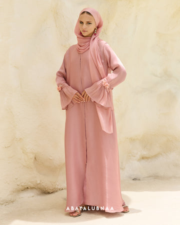 Dahlia Abaya in Dusty Pink