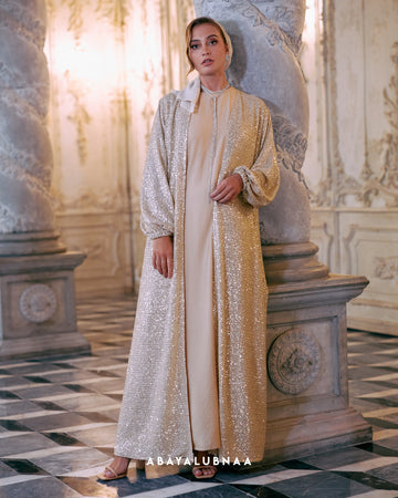 Dolce Abaya in Silver Glitter