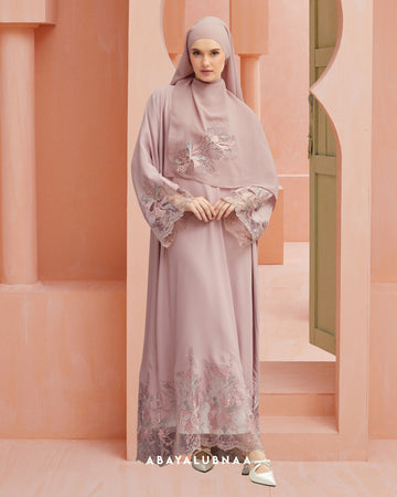 Eliza Abaya in Baby Pink