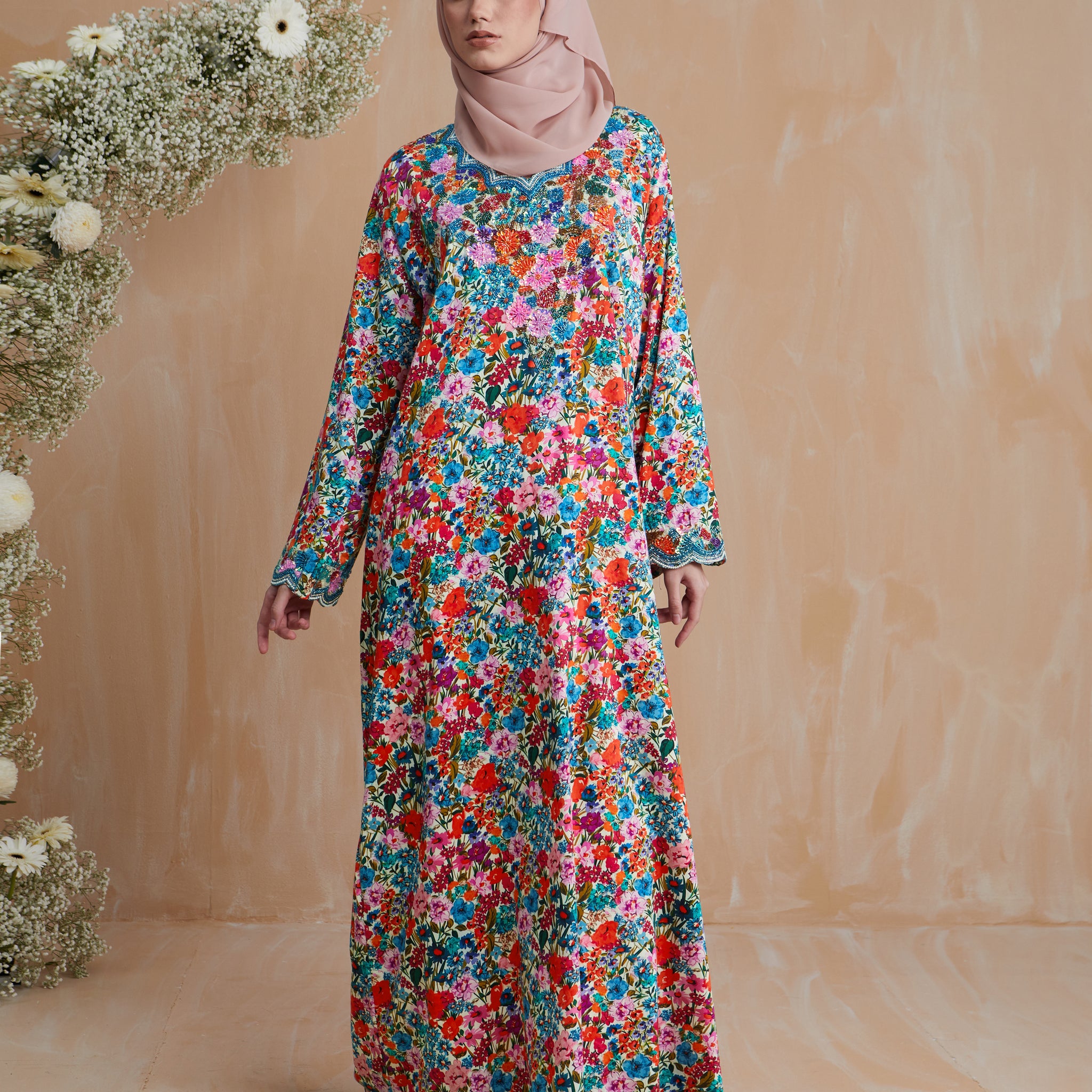 Galabiya Cotton in Blue