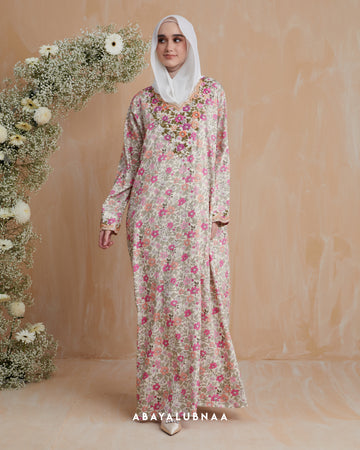 Galabiya Cotton in Peach