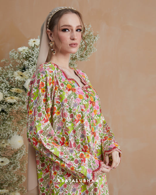 Galabiya Cotton in Pop Red