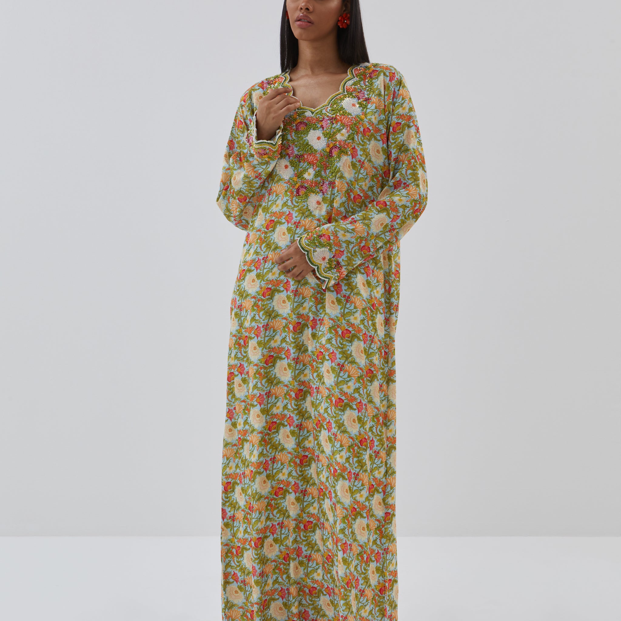 Galabiya Luxe in Green