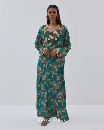 Galabiya Luxe in Teal Green