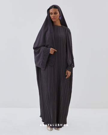 Galbi Abaya in Ash Grey