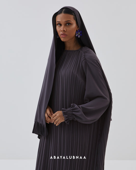 Galbi Abaya in Ash Grey