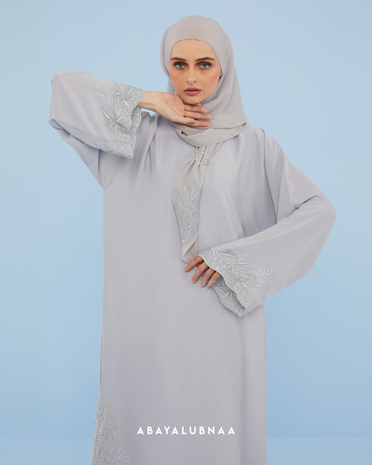 Haaja Abaya in Cool Gray