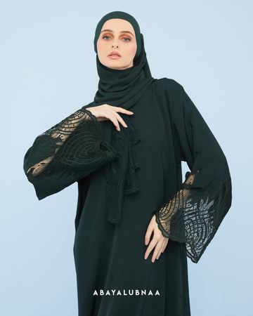 Hudaa Abaya in Emerald Green