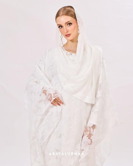Jameela Kaftan in Off White