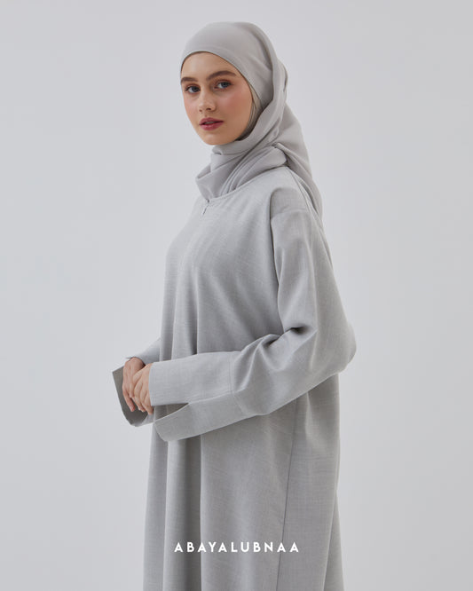 Khadija Abaya in Light Grey