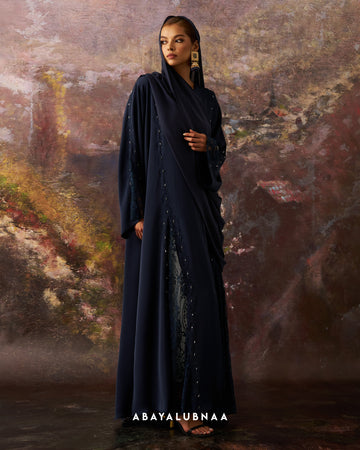 Lara Dutta Abaya in Navy Blue