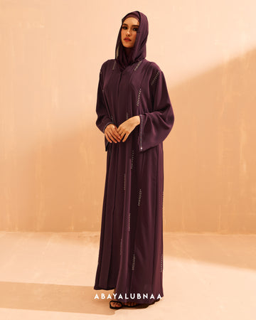 Lumina Abaya in Burgundy
