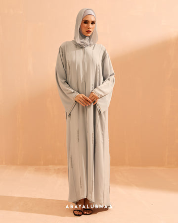 Lumina Abaya in Light Grey