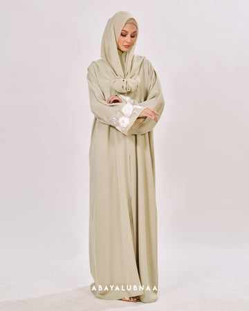 Maleeha Abaya in Green