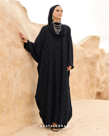 Nada Abaya in Navy Blue