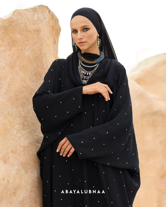 Nada Abaya in Navy Blue