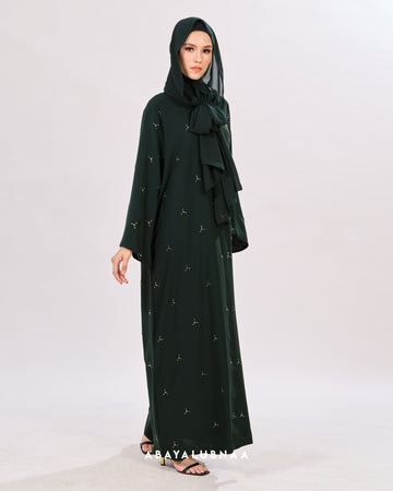 Nawal Abaya in Emerald Green