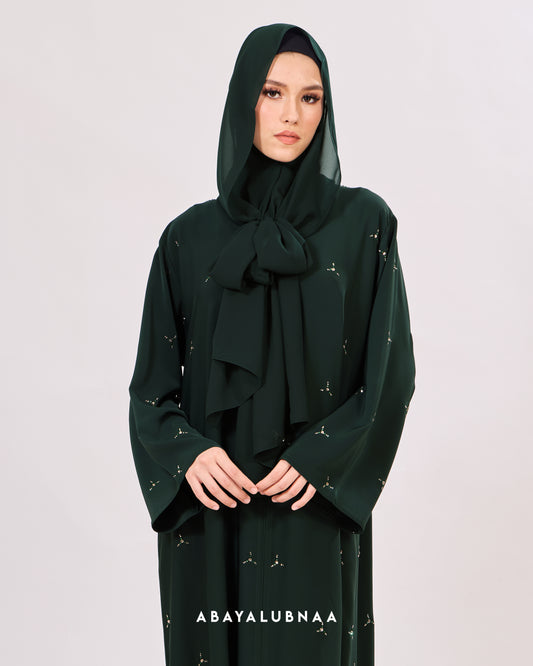 Nawal Abaya in Emerald Green