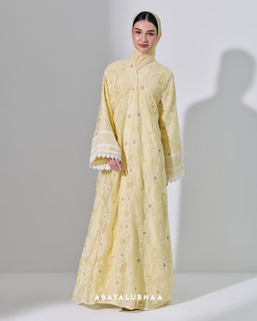 Nayla Abaya in Baby Yellow