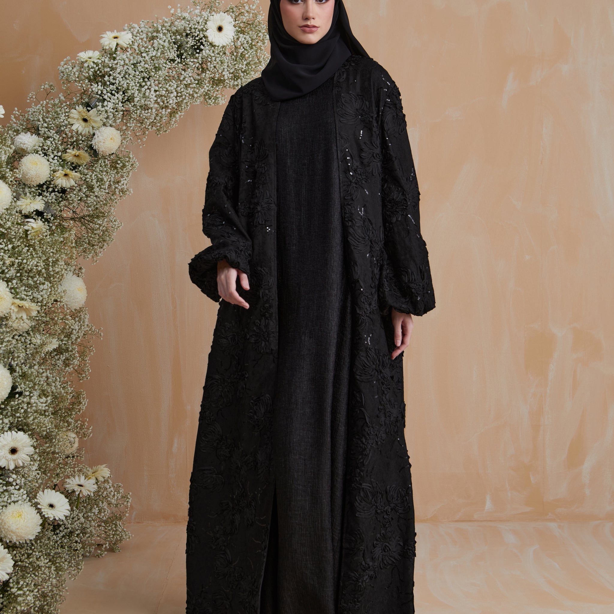 Peony Abaya in Meteorite