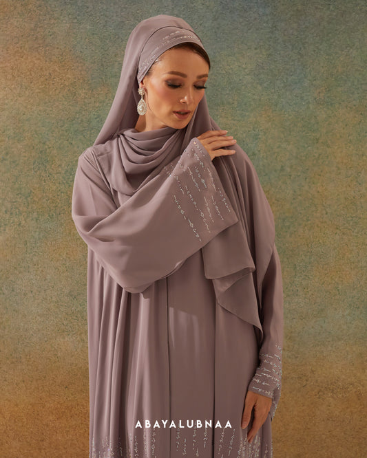 Qaisara Abaya in Purple