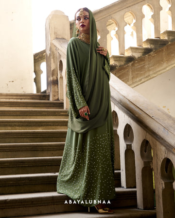 Rani Abaya in Olive Green