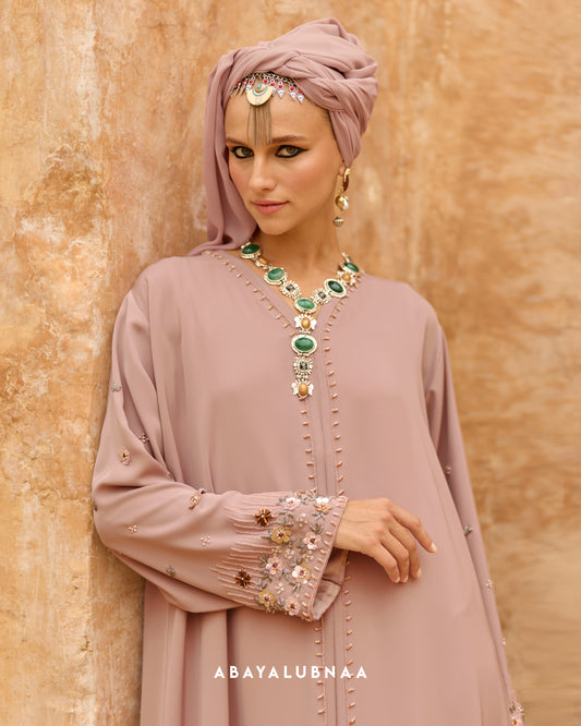 Rihanna Abaya in Pink