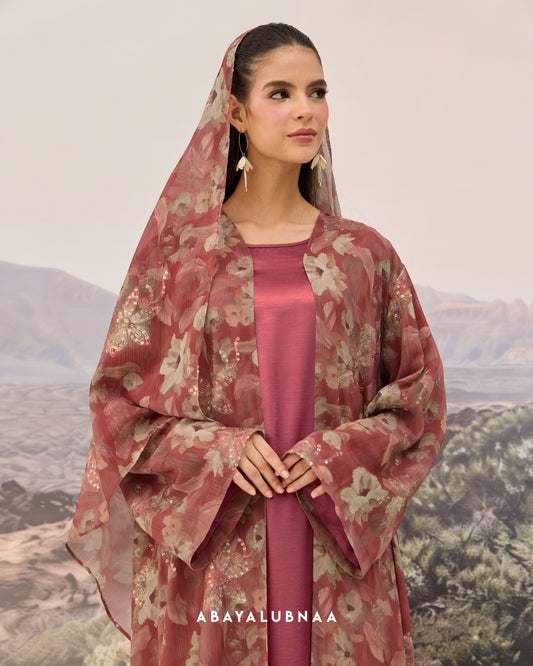 Rosalie Abaya in Red