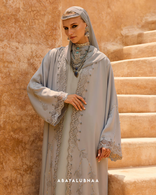 Samira Abaya in Light Grey