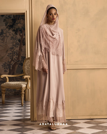 Serene Abaya in Dusty Pink