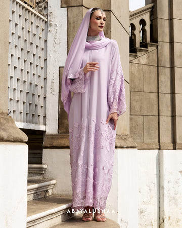 Shilpa Abaya in Lilac Purple