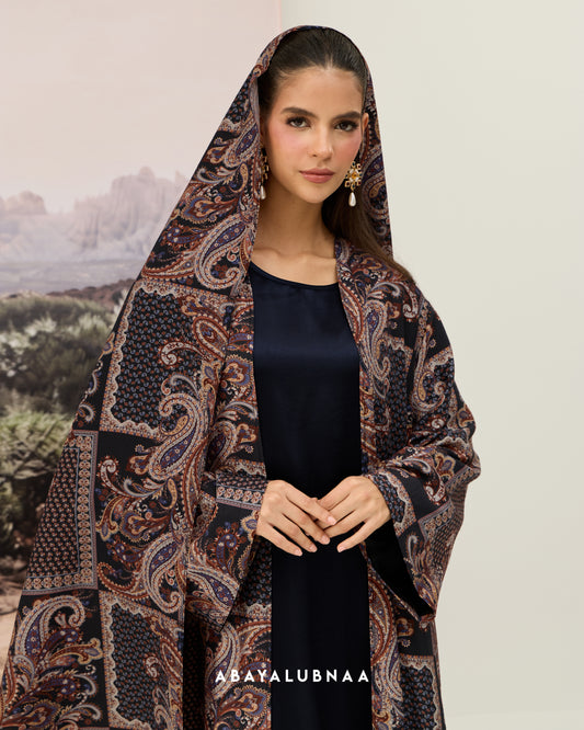 Sienna Abaya in Navy Blue