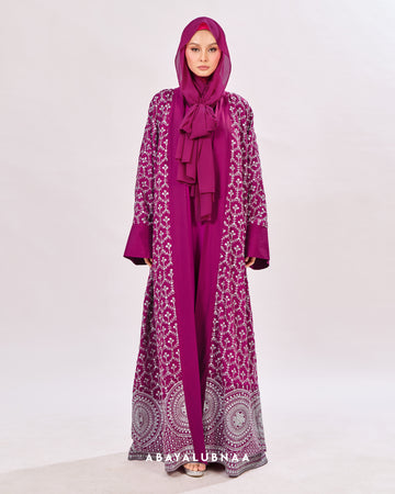 Tasya Abaya in Magenta