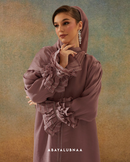 Tiffany Abaya in Dusty Purple