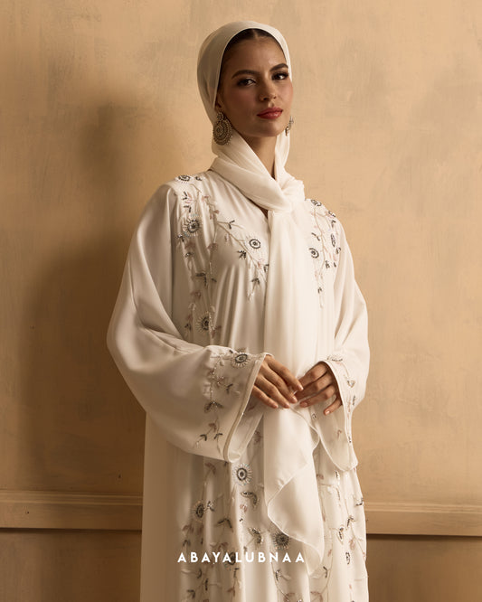 Valencia Abaya in Off White