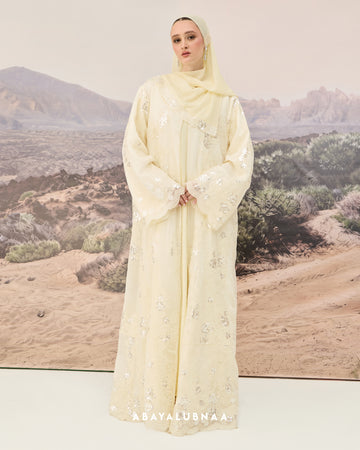 Wafa Abaya in Baby Yellow