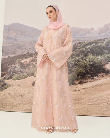 Warda Abaya in Pink