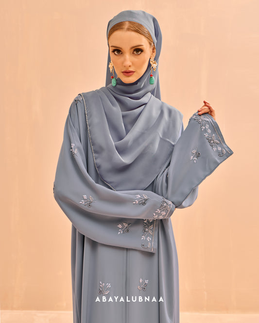 Zahira Abaya in Powder Blue