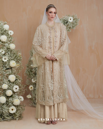 Zinnia Abaya in Beige